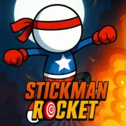 Play Stickman Rocket Game